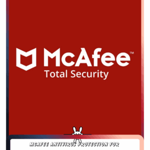 McAfee Antivirus Protection For Windows PC 1 Year