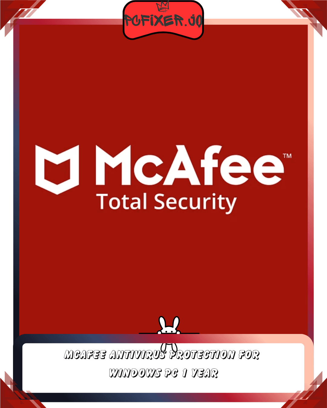McAfee Antivirus Protection For Windows PC 1 Year